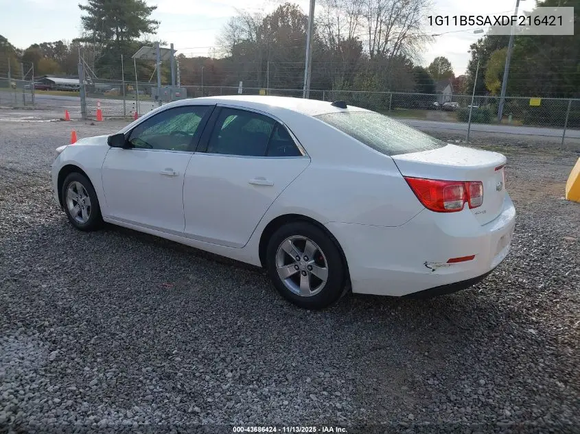 1G11B5SAXDF216421 2013 Chevrolet Malibu 1Ls