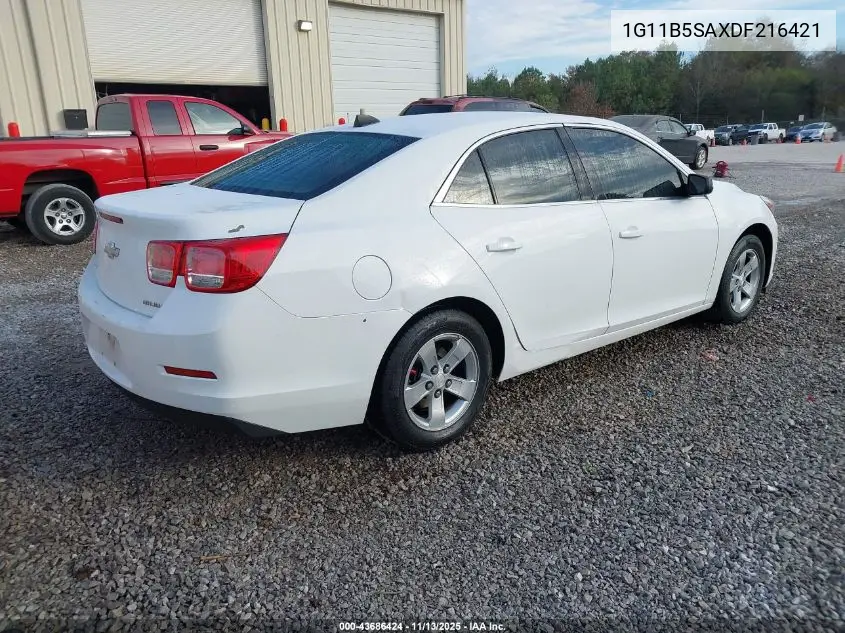 1G11B5SAXDF216421 2013 Chevrolet Malibu 1Ls