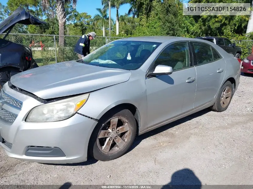 1G11C5SA3DF154826 2013 Chevrolet Malibu 1Lt