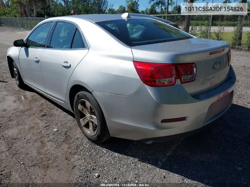 1G11C5SA3DF154826 2013 Chevrolet Malibu 1Lt