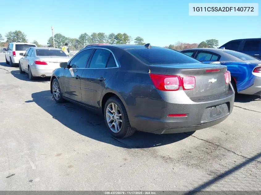 1G11C5SA2DF140772 2013 Chevrolet Malibu 1Lt