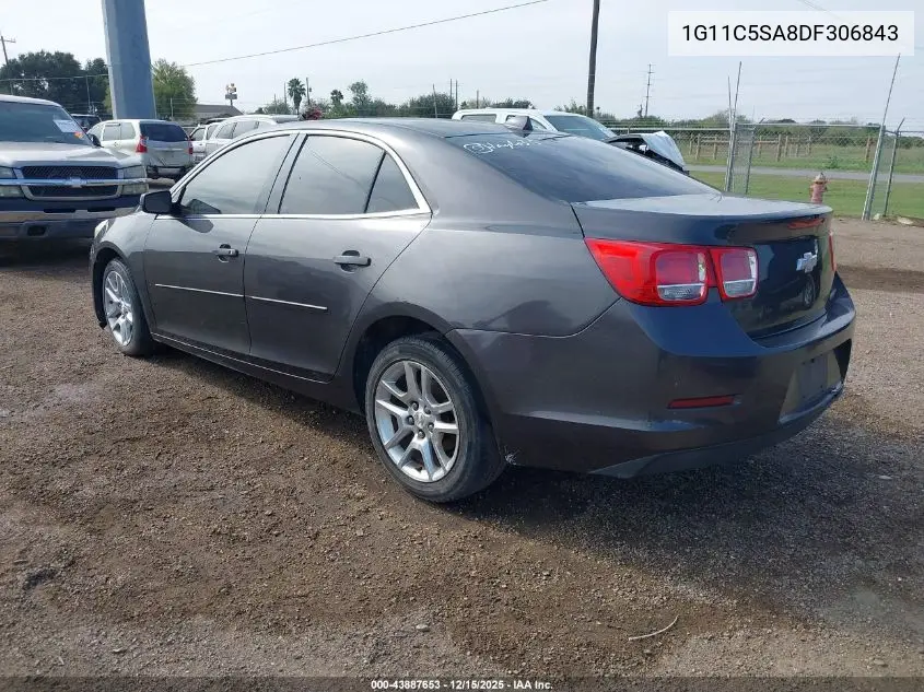 1G11C5SA8DF306843 2013 Chevrolet Malibu 1Lt