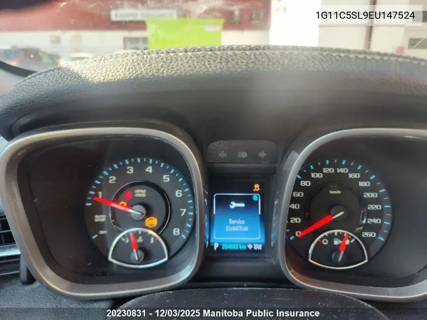 1G11C5SL9EU147524 2014 Chevrolet Malibu Lt