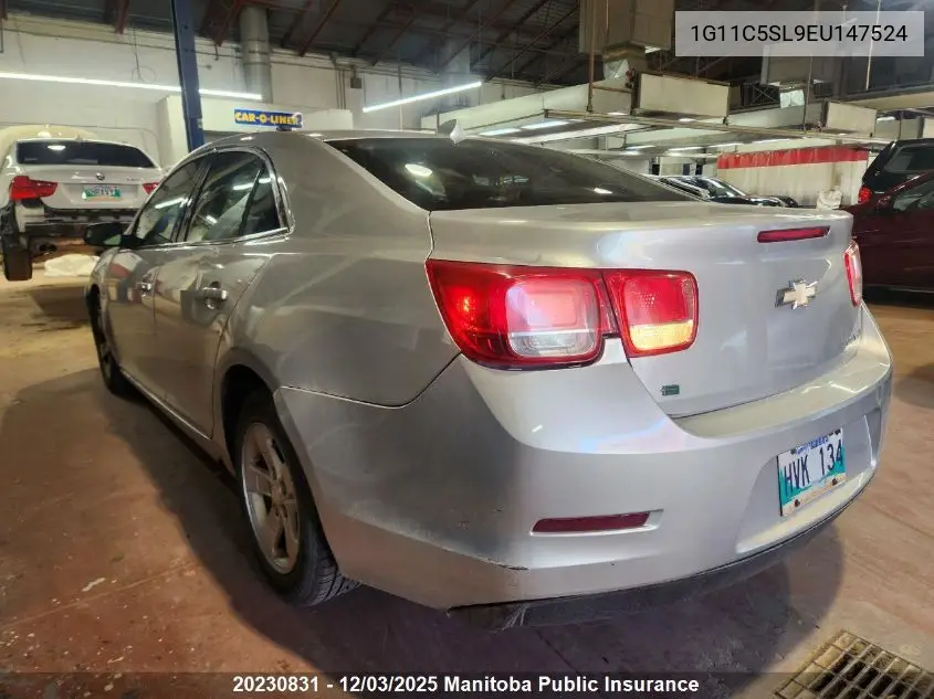 1G11C5SL9EU147524 2014 Chevrolet Malibu Lt