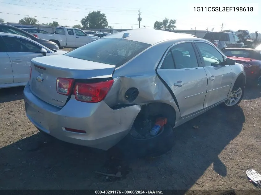 2014 Chevrolet Malibu 1Lt VIN: 1G11C5SL3EF198618 Lot: 40291176