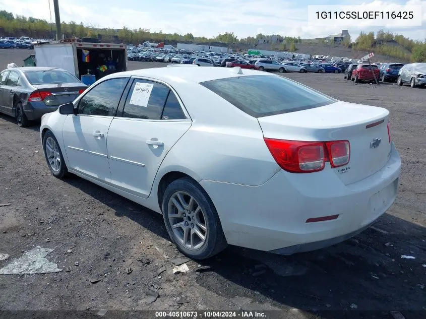 1G11C5SL0EF116425 2014 Chevrolet Malibu 1Lt