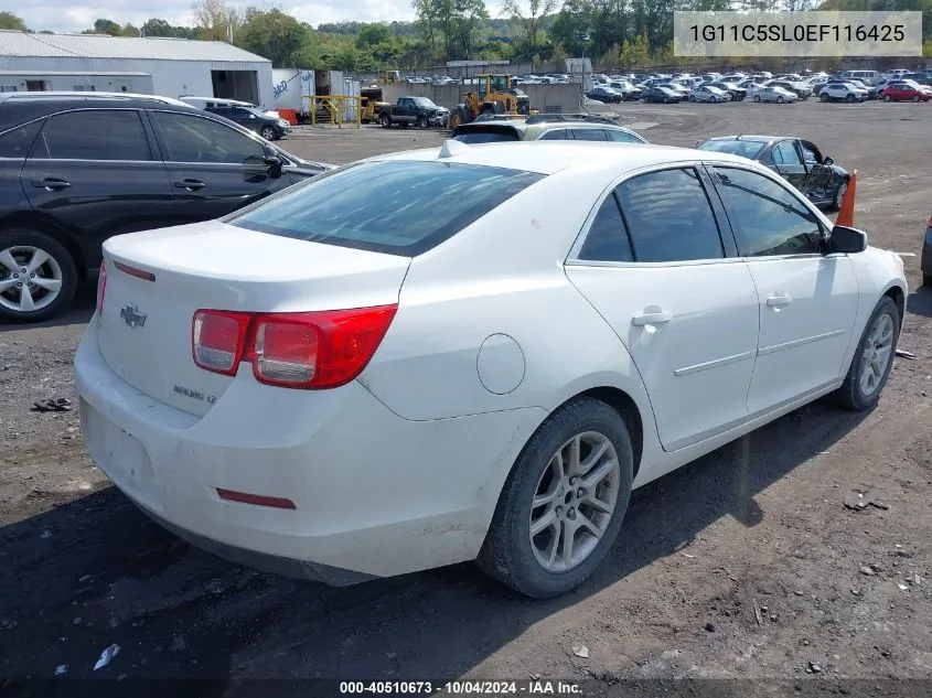 1G11C5SL0EF116425 2014 Chevrolet Malibu 1Lt