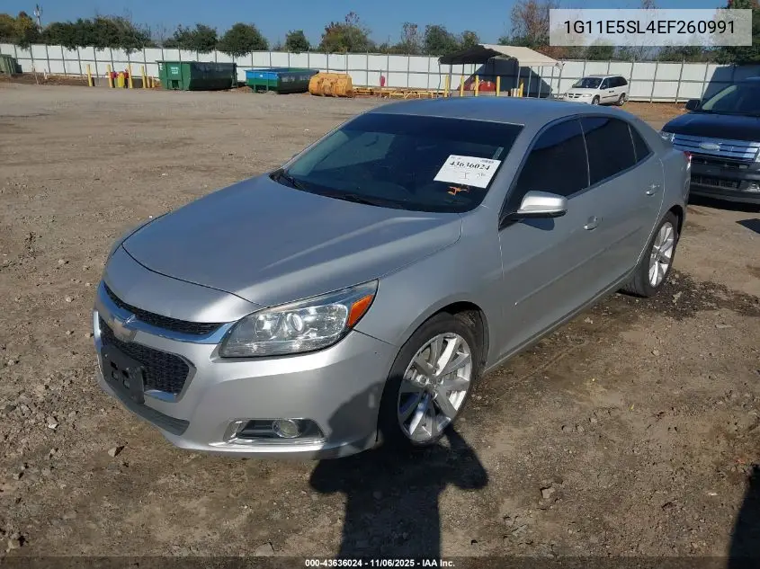 1G11E5SL4EF260991 2014 Chevrolet Malibu 2Lt