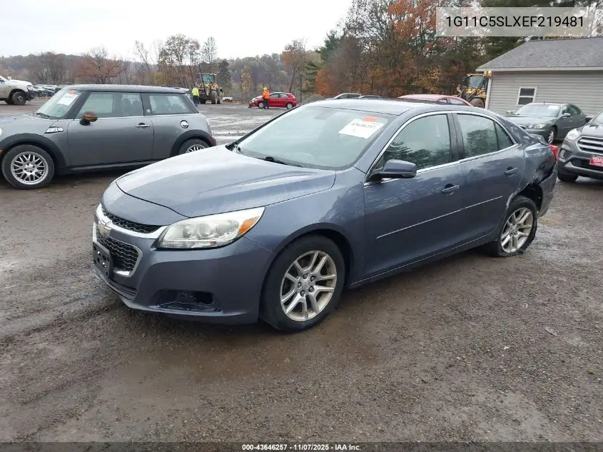 1G11C5SLXEF219481 2014 Chevrolet Malibu 1Lt