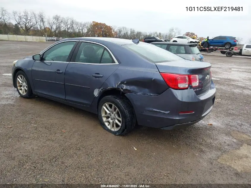 1G11C5SLXEF219481 2014 Chevrolet Malibu 1Lt