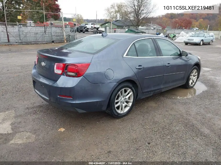 1G11C5SLXEF219481 2014 Chevrolet Malibu 1Lt