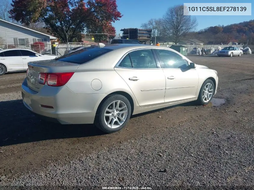 1G11C5SL8EF278139 2014 Chevrolet Malibu 1Lt