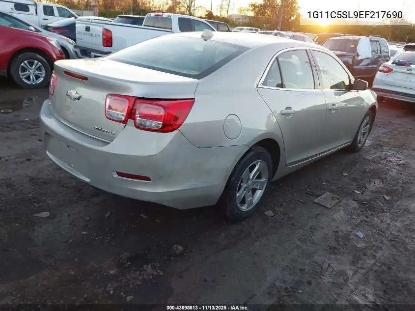 1G11C5SL9EF217690 2014 Chevrolet Malibu 1Lt