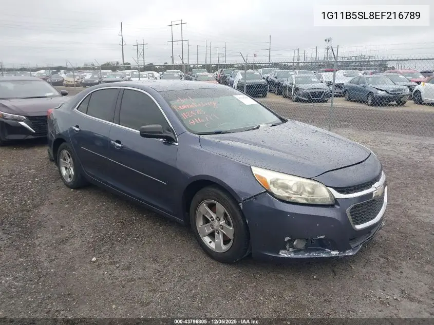 1G11B5SL8EF216789 2014 Chevrolet Malibu 1Ls