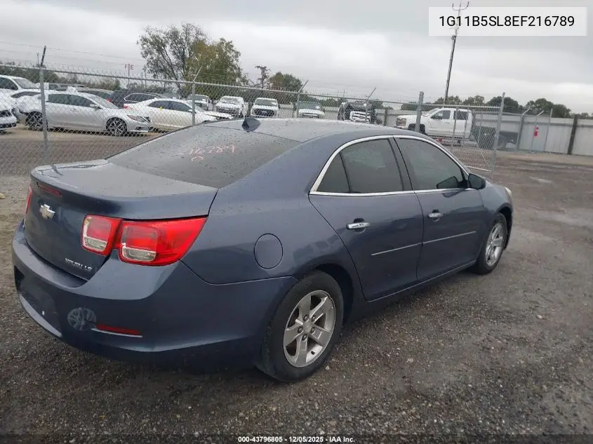 1G11B5SL8EF216789 2014 Chevrolet Malibu 1Ls