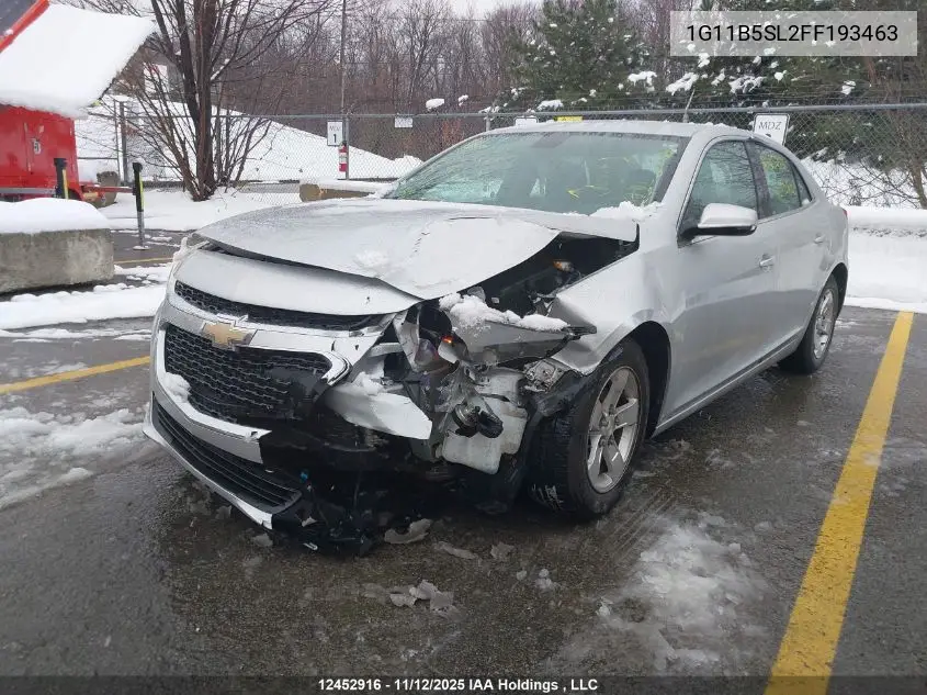 1G11B5SL2FF193463 2015 Chevrolet Malibu