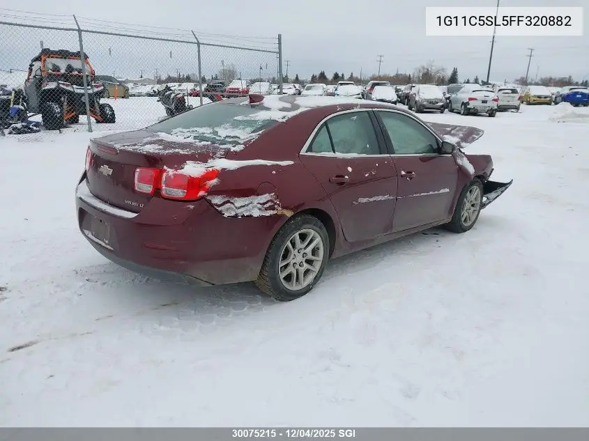 1G11C5SL5FF320882 2015 Chevrolet Malibu 1Lt