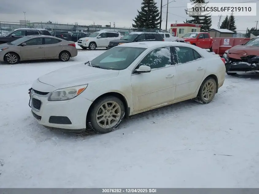 1G11C5SL6FF219110 2015 Chevrolet Malibu 1Lt