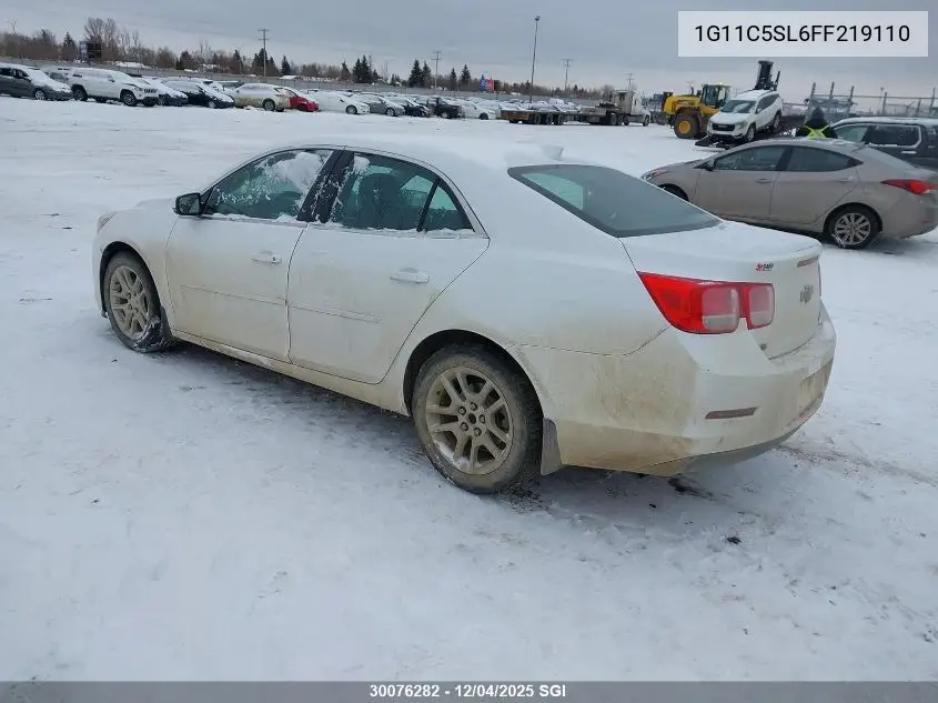 1G11C5SL6FF219110 2015 Chevrolet Malibu 1Lt