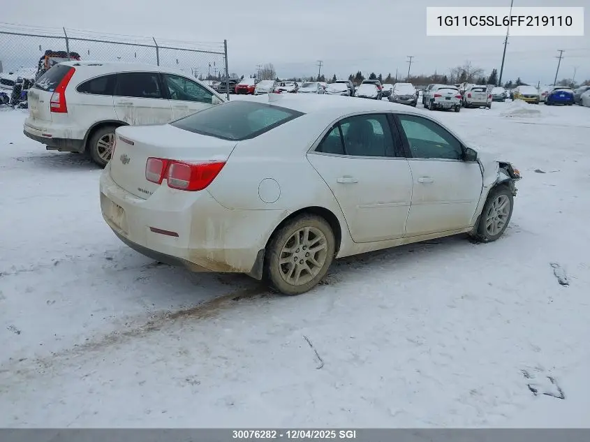1G11C5SL6FF219110 2015 Chevrolet Malibu 1Lt