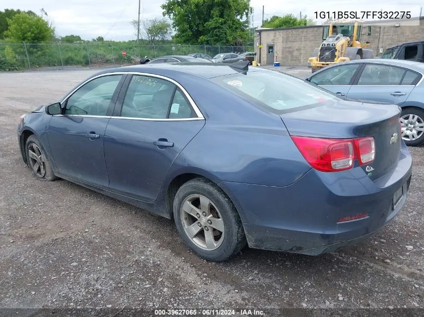 2015 Chevrolet Malibu Ls VIN: 1G11B5SL7FF332275 Lot: 39627065