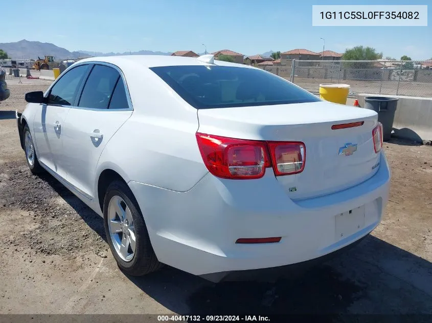 1G11C5SL0FF354082 2015 Chevrolet Malibu 1Lt