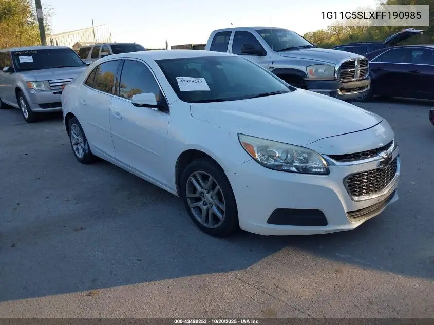 1G11C5SLXFF190985 2015 Chevrolet Malibu 1Lt