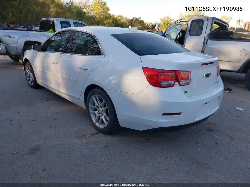 1G11C5SLXFF190985 2015 Chevrolet Malibu 1Lt