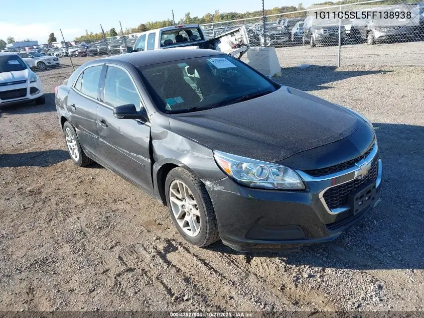 1G11C5SL5FF138938 2015 Chevrolet Malibu 1Lt