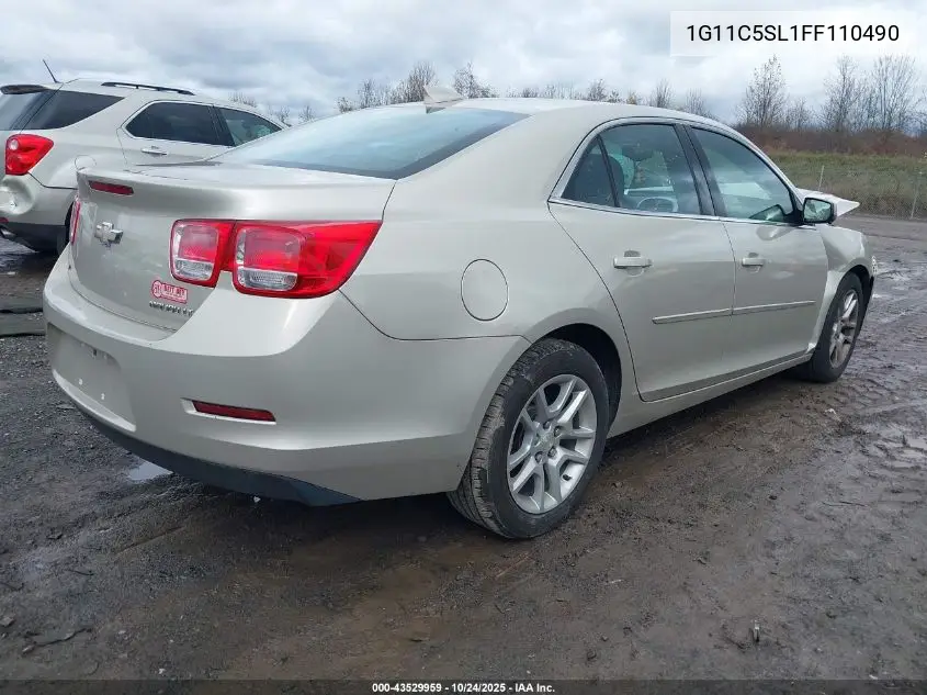 1G11C5SL1FF110490 2015 Chevrolet Malibu 1Lt