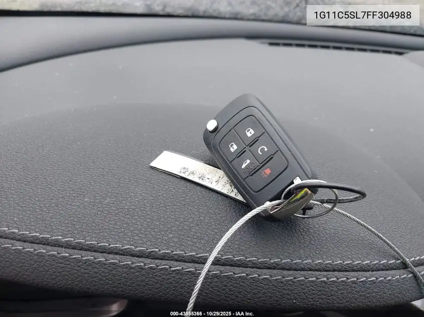 1G11C5SL7FF304988 2015 Chevrolet Malibu 1Lt