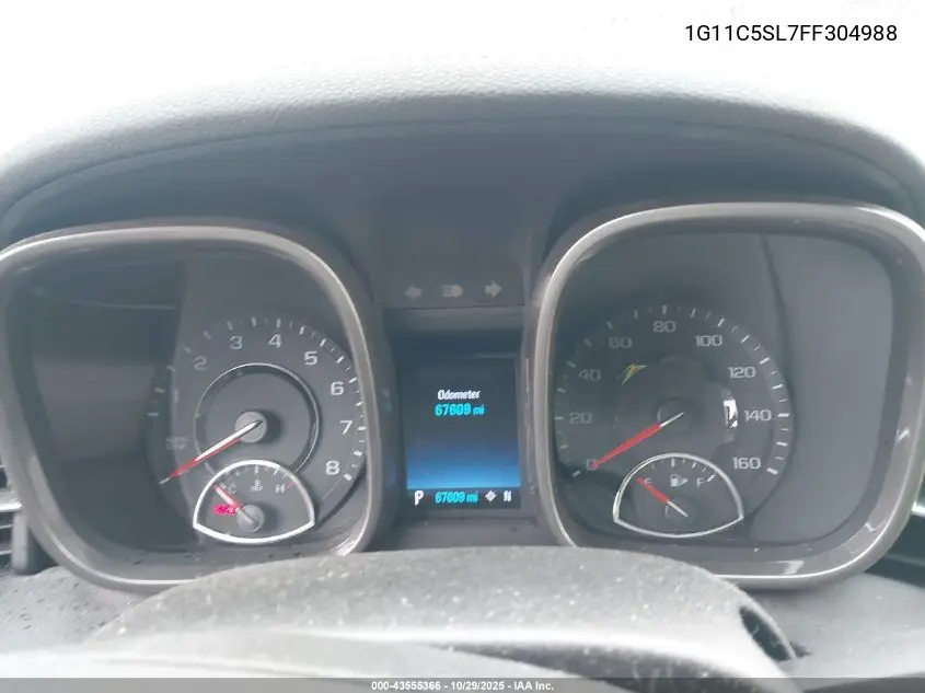 1G11C5SL7FF304988 2015 Chevrolet Malibu 1Lt