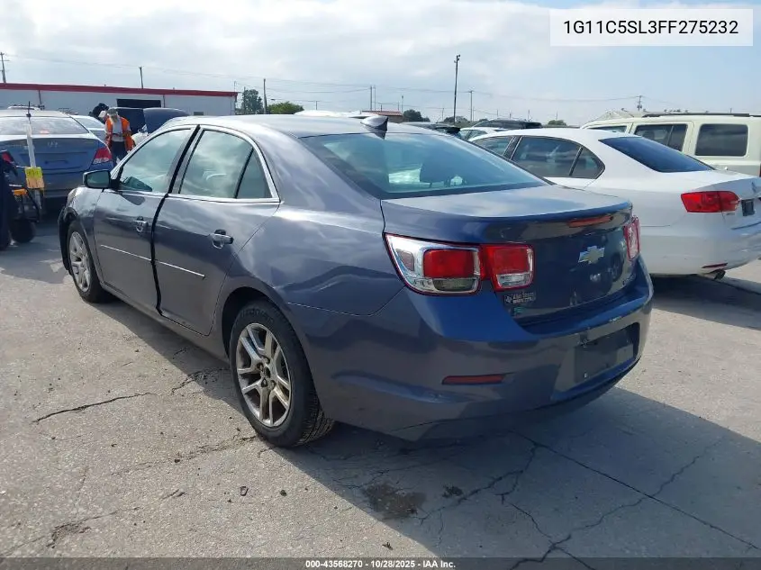 1G11C5SL3FF275232 2015 Chevrolet Malibu 1Lt