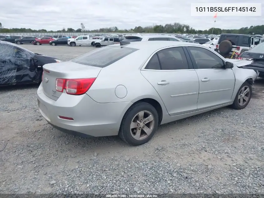 1G11B5SL6FF145142 2015 Chevrolet Malibu Ls