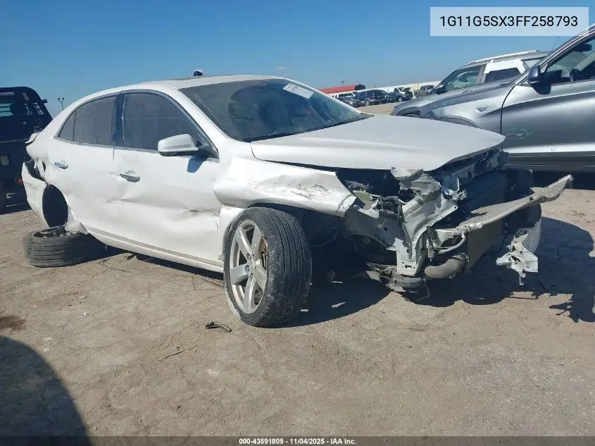 1G11G5SX3FF258793 2015 Chevrolet Malibu 2Lz