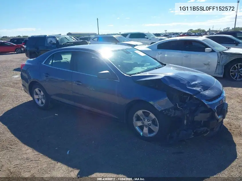 1G11B5SL0FF152572 2015 Chevrolet Malibu Ls
