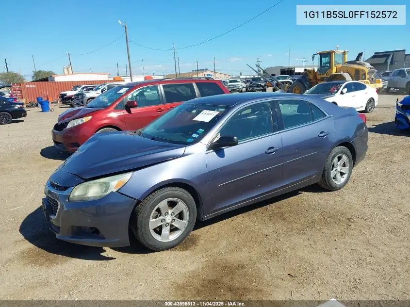 1G11B5SL0FF152572 2015 Chevrolet Malibu Ls