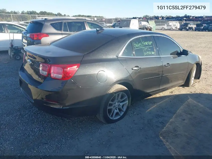 1G11C5SL2FF279479 2015 Chevrolet Malibu 1Lt