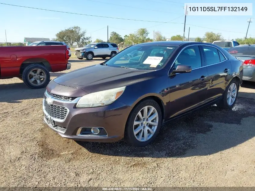 1G11D5SL7FF132149 2015 Chevrolet Malibu 2Lt
