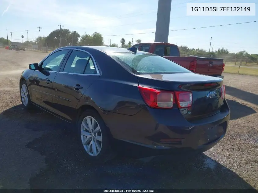 1G11D5SL7FF132149 2015 Chevrolet Malibu 2Lt