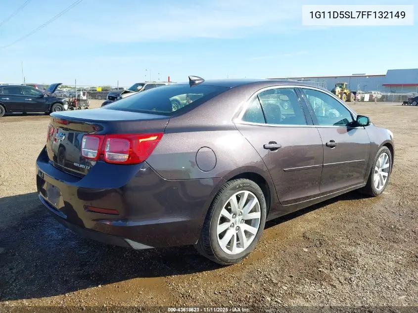 1G11D5SL7FF132149 2015 Chevrolet Malibu 2Lt
