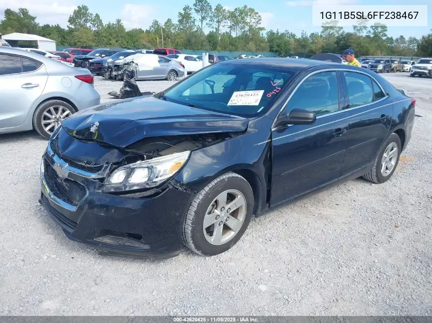 1G11B5SL6FF238467 2015 Chevrolet Malibu Ls