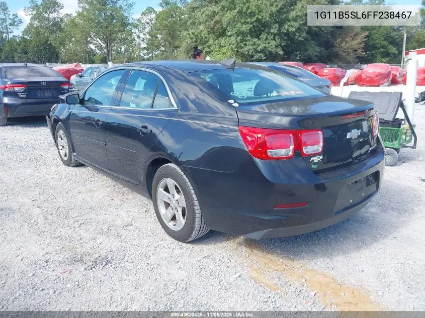 1G11B5SL6FF238467 2015 Chevrolet Malibu Ls