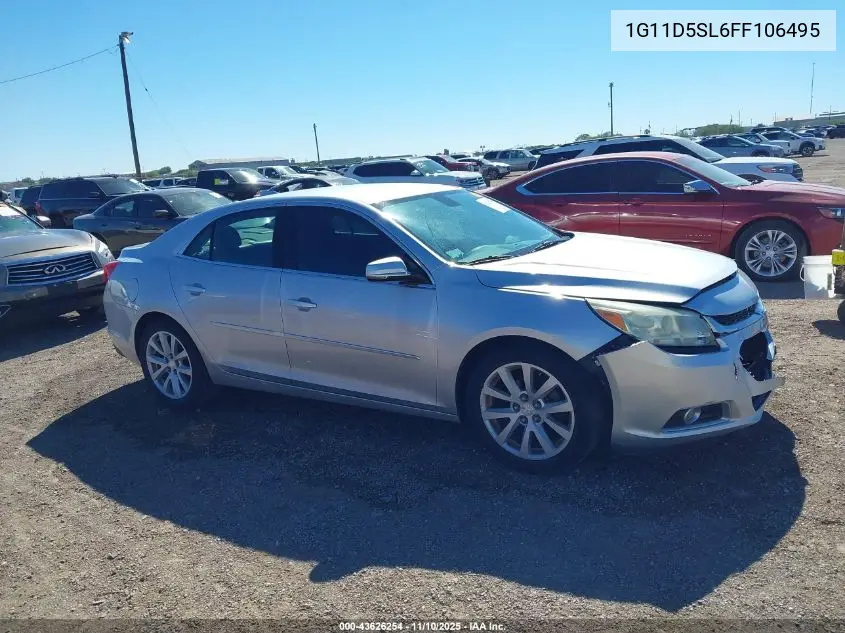 1G11D5SL6FF106495 2015 Chevrolet Malibu 2Lt