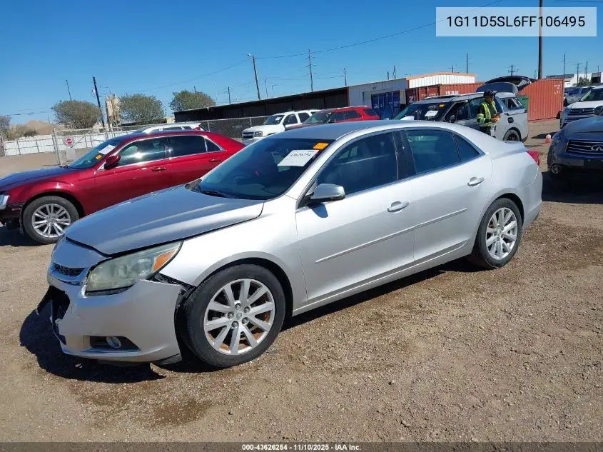 1G11D5SL6FF106495 2015 Chevrolet Malibu 2Lt