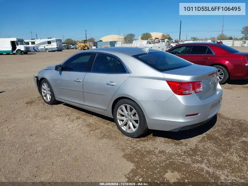 1G11D5SL6FF106495 2015 Chevrolet Malibu 2Lt
