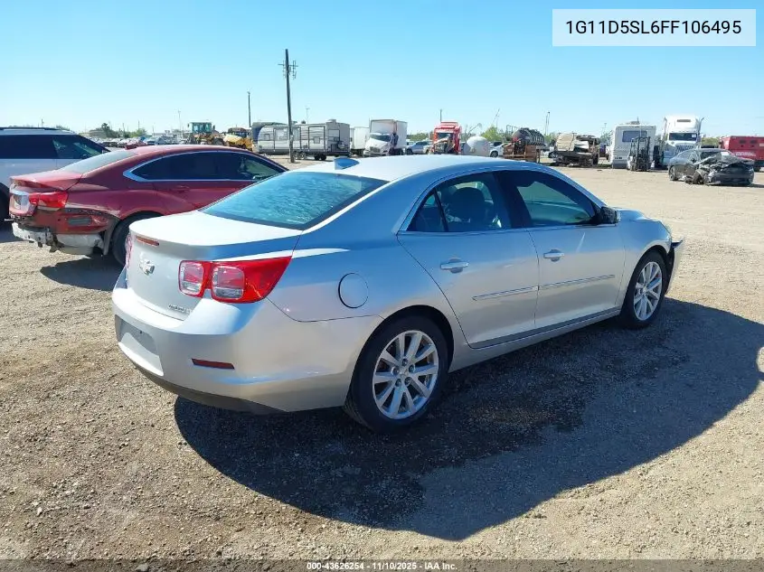 1G11D5SL6FF106495 2015 Chevrolet Malibu 2Lt