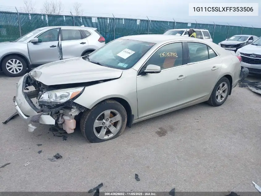 1G11C5SLXFF353506 2015 Chevrolet Malibu 1Lt