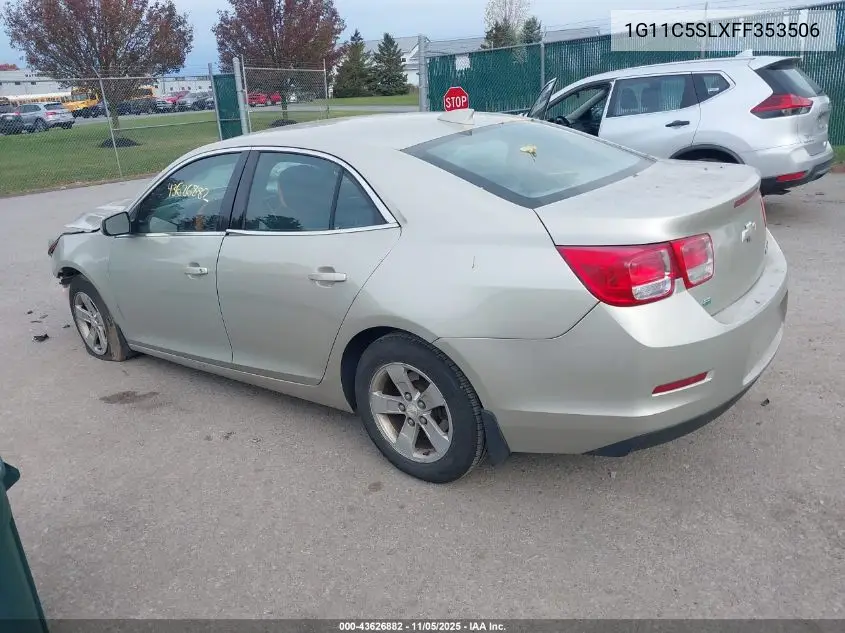 1G11C5SLXFF353506 2015 Chevrolet Malibu 1Lt