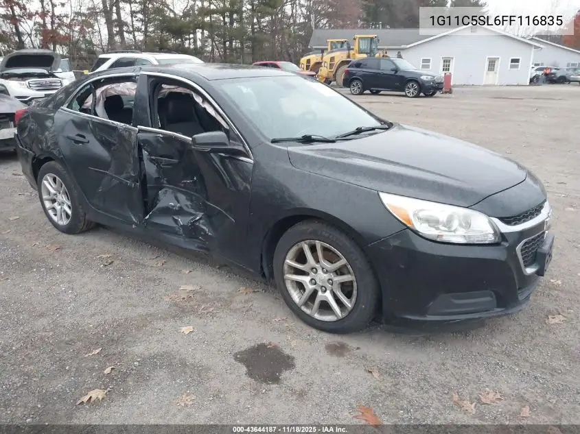 1G11C5SL6FF116835 2015 Chevrolet Malibu 1Lt